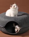 Donut Bed with Zipper Cat House
