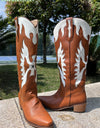 Brown Wings Western Cowboy Boots