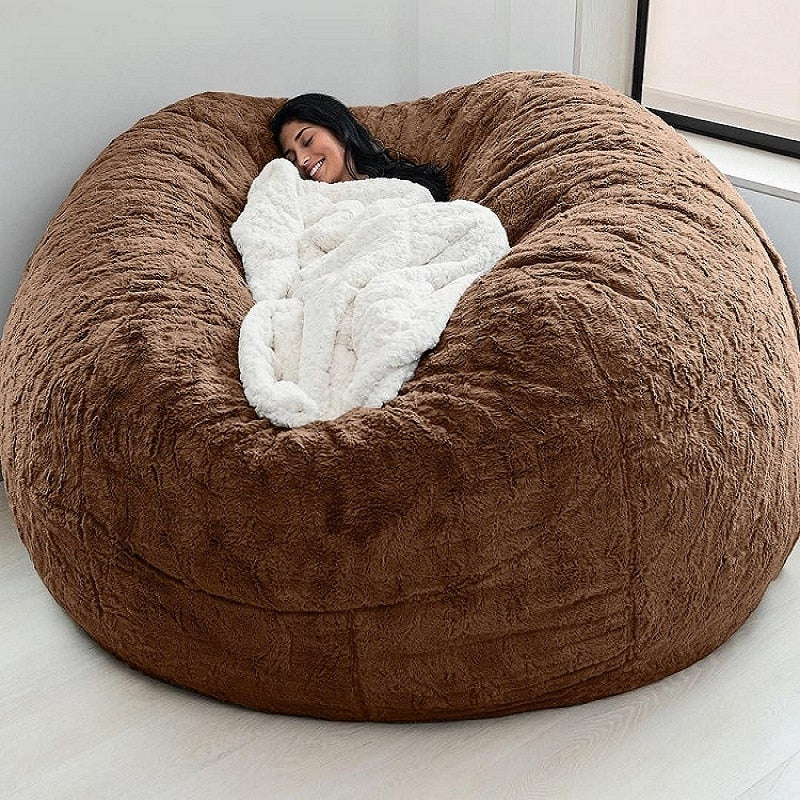 Giant Fur Bean Bag Lazy Sofa Bed