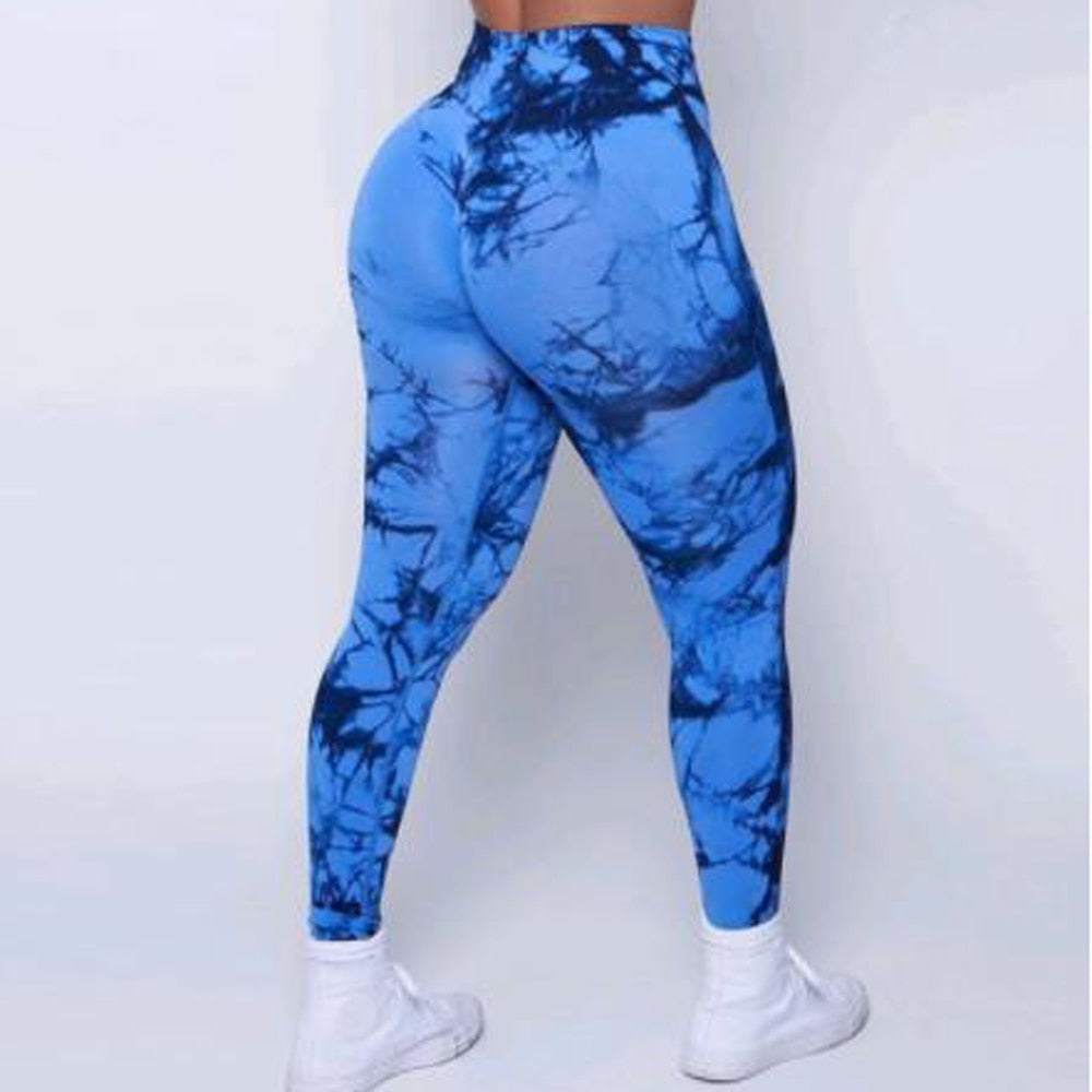 Lightning Marble Scrunch Butt Leggings