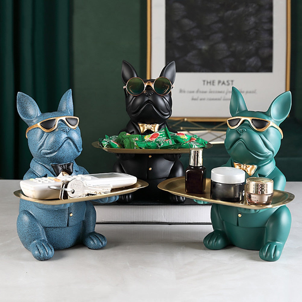 Nordic French Bulldog Sculpture Dog Statue