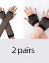 Fishnet Fingerless Long Gloves