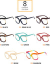 Oversized Fashion Retro Round Anti Blue Light Glasses