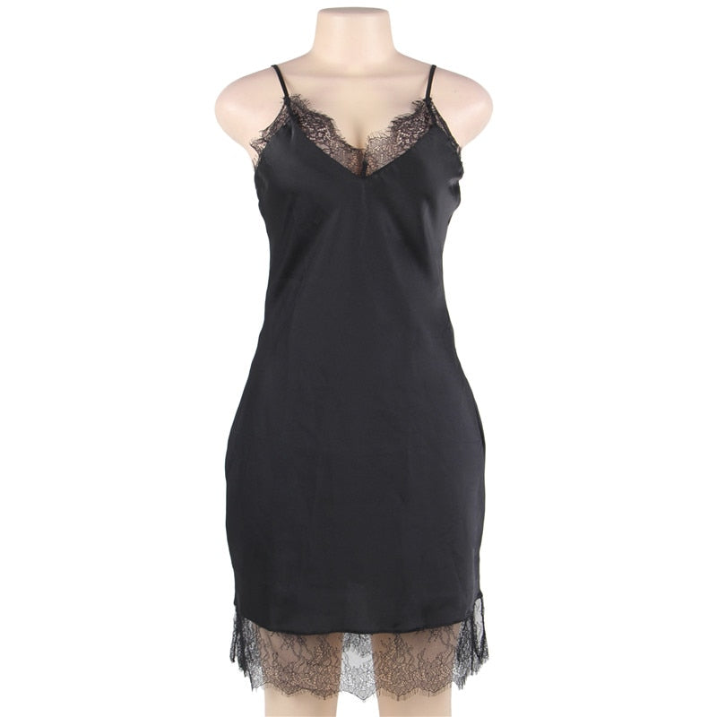 XL- 7XL Satin Silk Night Dress