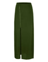 Open Side Split High Waist Maxi Skirt