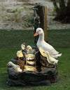 Duck/Squirrel Solar Power Resin Patio With Led Light