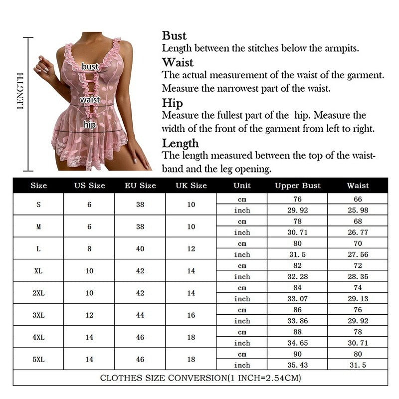 2023 Hollow Sexy Transparent Nightwear Set