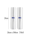2 Rolls /Lot Kitchen Food Vacuum Bag Storage Bags for Vacuum Sealer