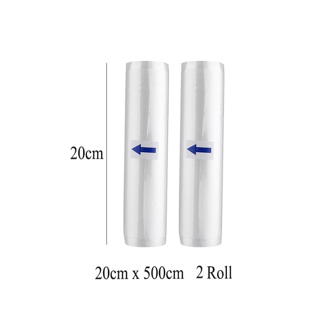 2 Rolls /Lot Kitchen Food Vacuum Bag Storage Bags for Vacuum Sealer