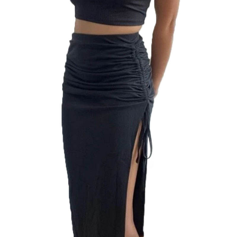High Waist Maxi Long Skirt