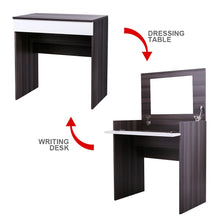 Load image into Gallery viewer, Makeup Vanity Table Set for Bedroom, with Flip-up Mirror and Hidden Storage Box
