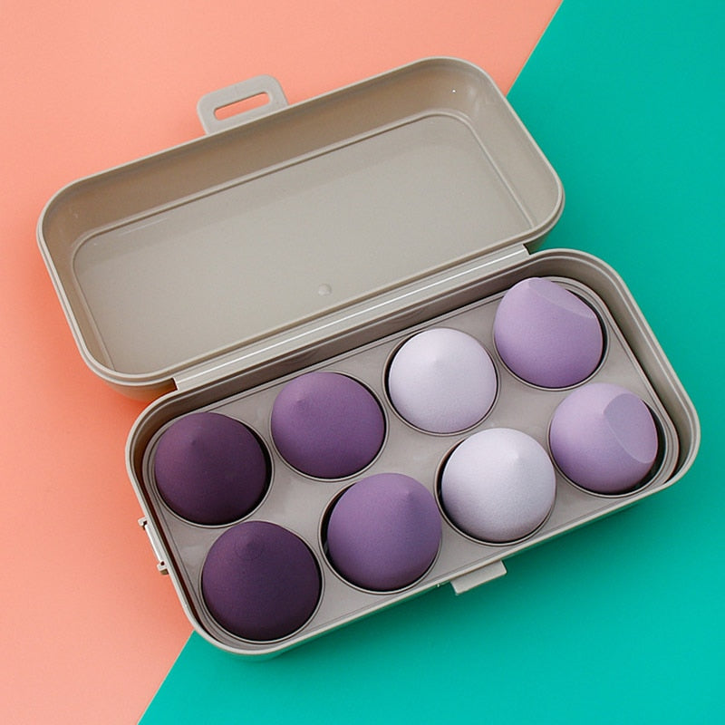 8pcs/box Make-up Blender Cosmetic Sponge Foundation Beauty Tool
