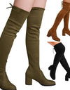 Over The Knee Women Mid Heel Thigh High Boot