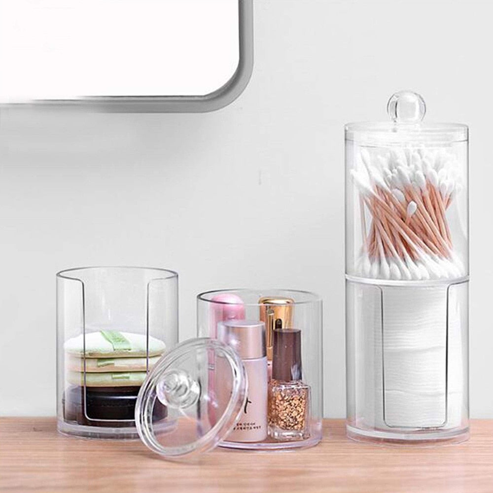 Acrylic Makeup Organizer/Cotton Pad Organizer/Bathroom Storage Box