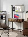 Industrial Vanity Table with 3-Height Adjustable Mirror/Dressing Makeup Table And Drawer