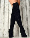 Warm Over The Knee Boots Sexy Fashion Lace Up Boots