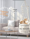 Big 40x120cm Cat Hammock Window Macramé Pet Bed