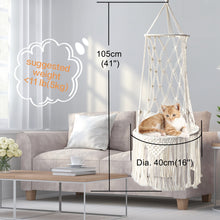 Load image into Gallery viewer, Big 40x120cm Cat Hammock Window Macramé Pet Bed
