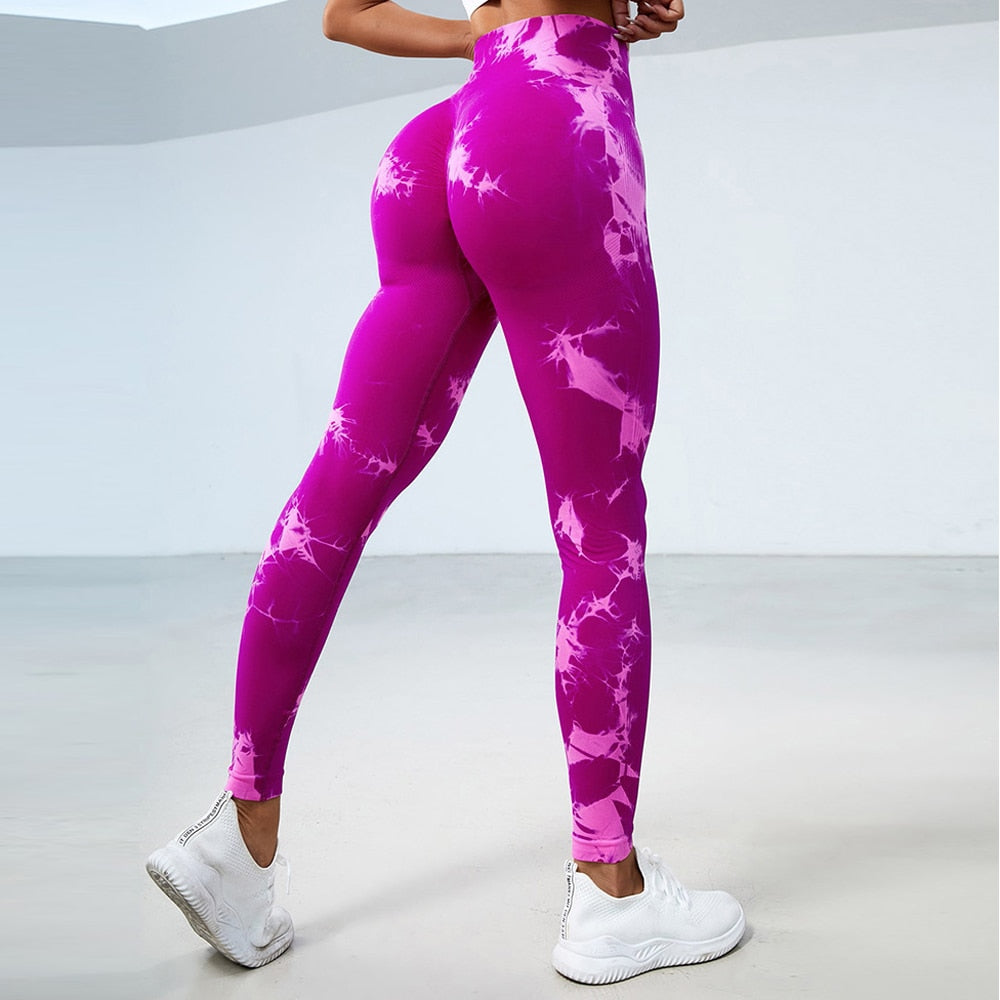Lightning Marble Scrunch Butt Leggings
