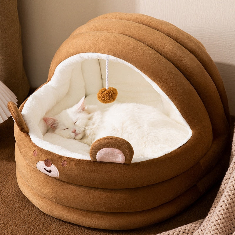 LARGE Indoor Warm Winter Cushion Bed/Cave for Cats