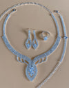 Silver Color Rhinestone Crystal Bridal Jewelry Sets