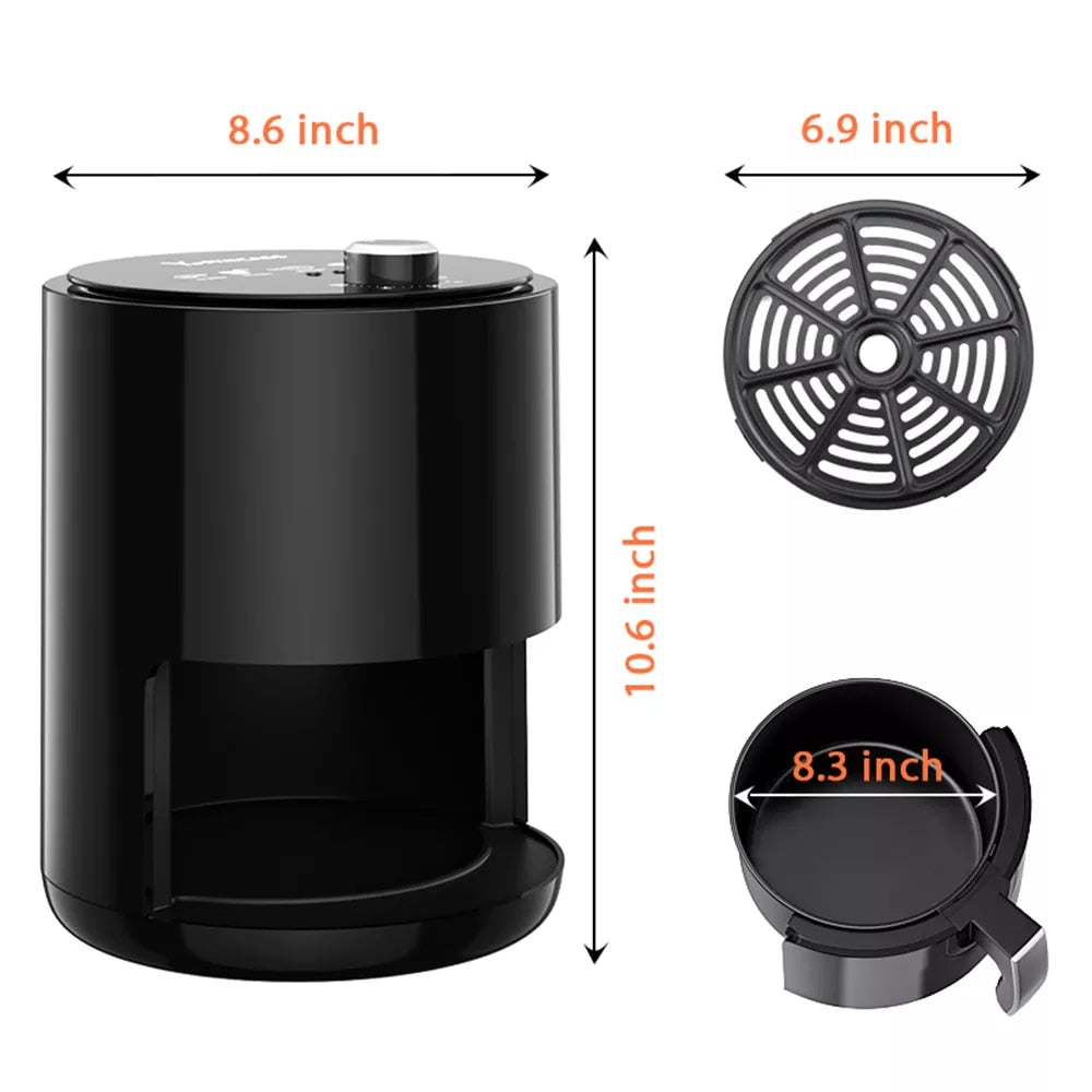 Air Fryer 3.2L Large Capacity 360°Baking Oven