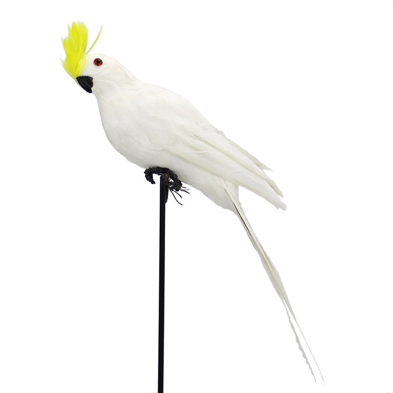 25cm Handmade Simulation Parrot Lawn Figurine