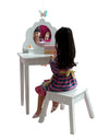 Medium Wooden Bedroom Vanity Stool Dressing Table