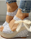 Lace Leisure Platform Sandals