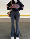 Flare High Waist Denim Pants
