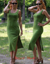 Slit Midi Casual Summer Sundress