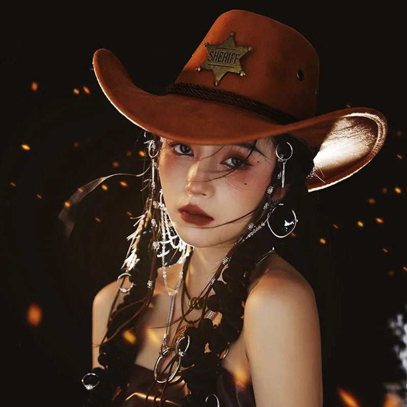 Western cowboy Sheriff hat