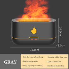 Load image into Gallery viewer, 180ML USB Essential Oil Diffuser Simulation Flame
