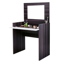 Load image into Gallery viewer, Makeup Vanity Table Set for Bedroom, with Flip-up Mirror and Hidden Storage Box
