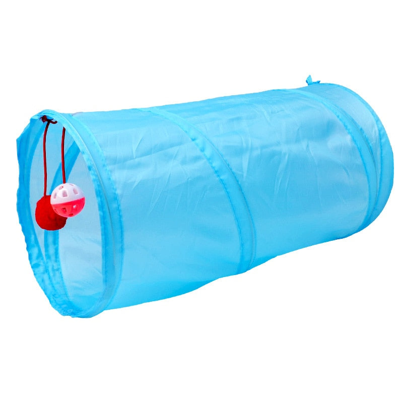 Cat Tunnel Play Tubes With  Collapsible Balls