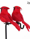 25cm Handmade Simulation Parrot Lawn Figurine