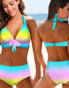Two-piece Floral Print Bikini Set XS-8XL