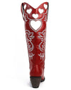 Heart Pointed Toe Embroidery Cowgirl Western Boots