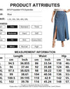 Plus Size Jeans Skirts With Splits