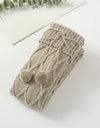 1Pair Braided Bowknot Knee High Long Sock Stockings