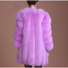 Load image into Gallery viewer, Elegant Windproof Thick Faux Fox Fur Long Coat
