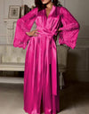 Soft Silk Lace Dressing Gown