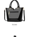Luxury Brand Leopard Print Patent Leather Tote Handbag