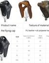 Warm Leather Dog Pilot Hat