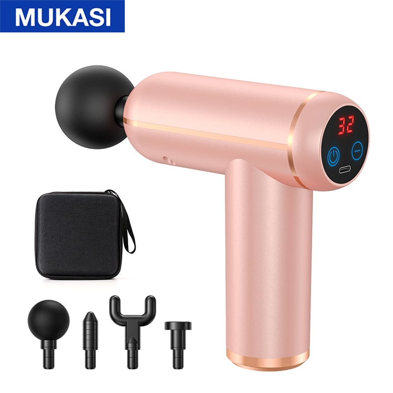 Portable Percussion Pistol Massager For Body Neck Deep Tissue Muscle