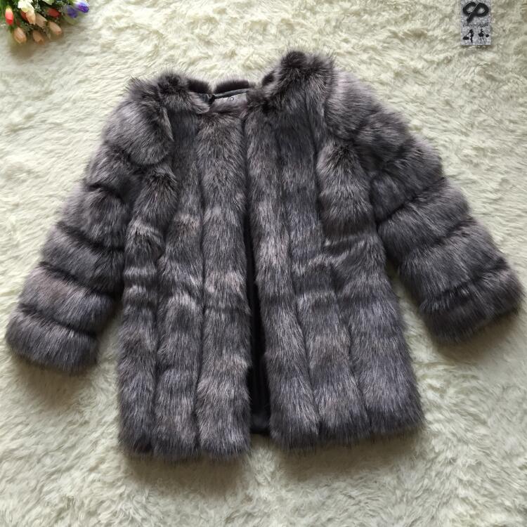 Faux Fur Winter  Elegant Thick Overcoat