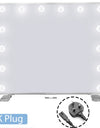LED Large Makeup Mirror with 14 Dimmable Bulbs Hollywood Lighting and Charging Ports
