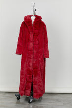 Load image into Gallery viewer, Warm Thick Long Faux Fur Coat With Hood
