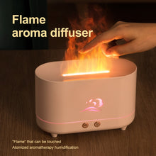 Load image into Gallery viewer, 180ML USB Essential Oil Diffuser Simulation Flame
