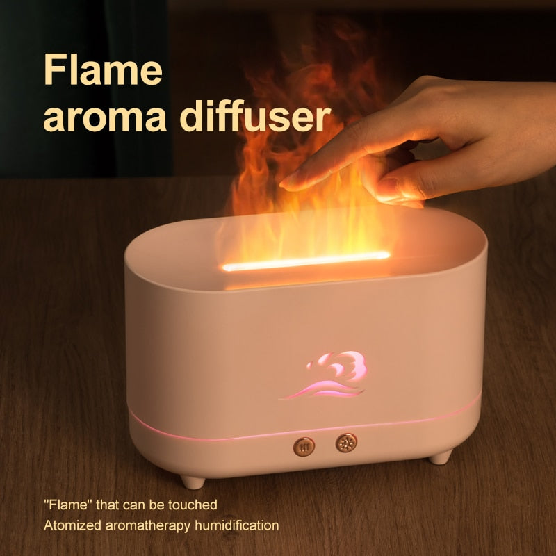 180ML USB Essential Oil Diffuser Simulation Flame